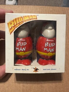 1991 Collectible Bud Man Salt & Pepper Shakers